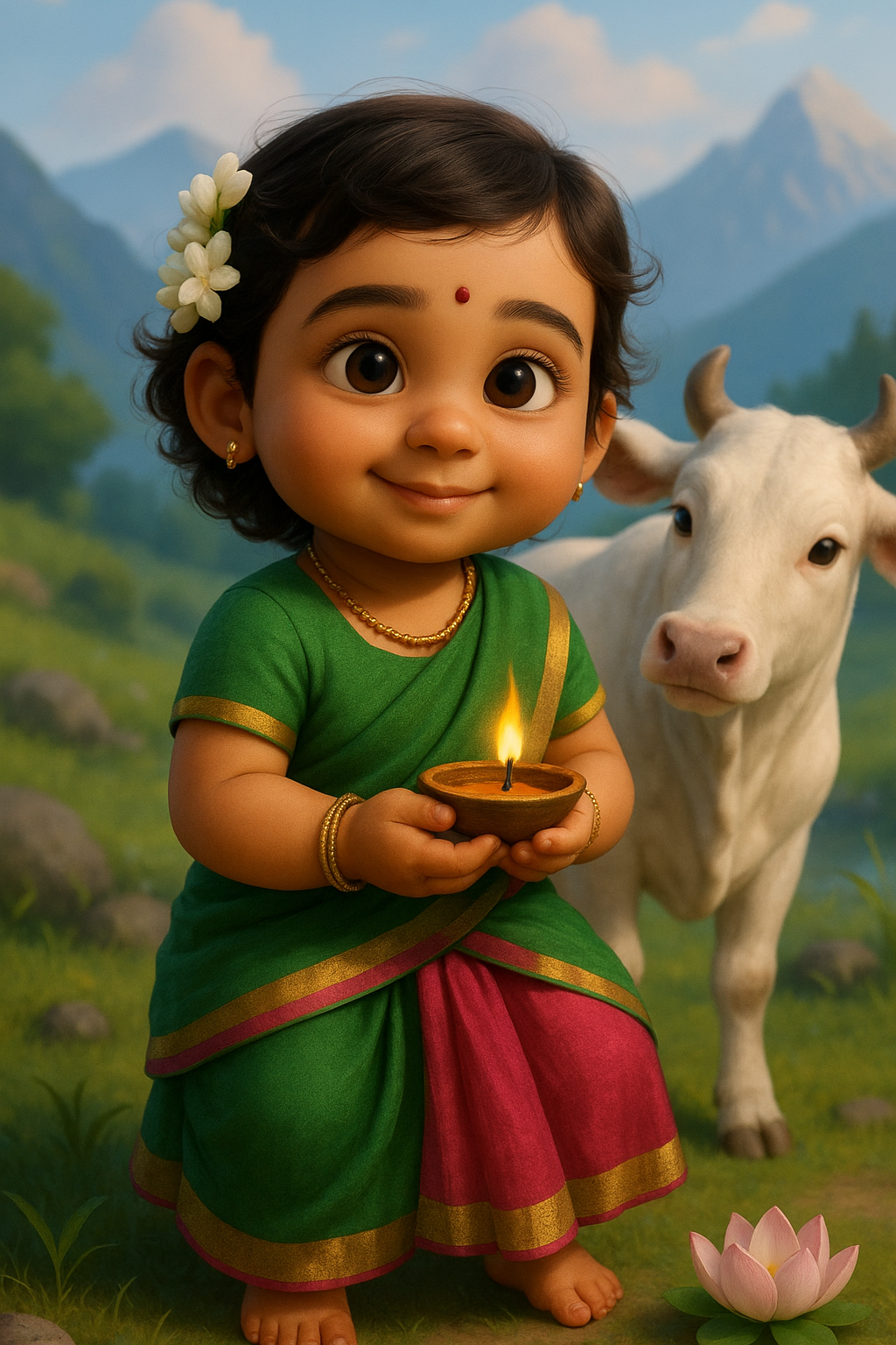 BABY AS HINDU GODESS THEMED CUSTOMISED STORY BOOK